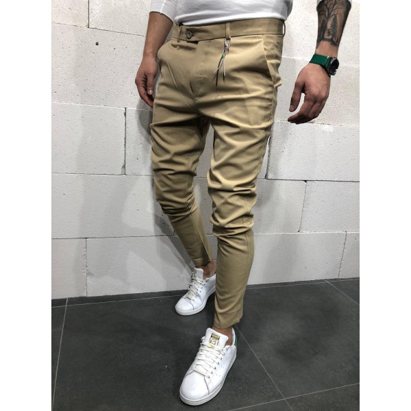 Chino 2Y Premium P1038 Μπέζ skinny fit